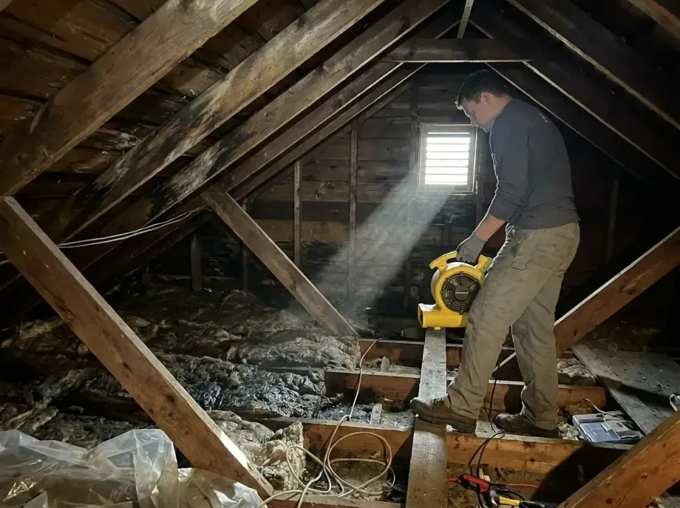 attic-water-damage-drying-proc-007 — frequently asked questions, Emergency Water Extraction & 24/7 Flood Response in Fort Sc…